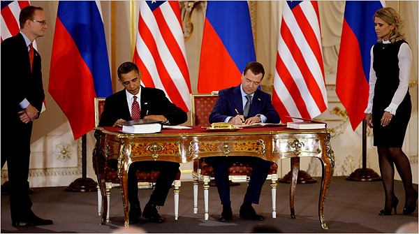 Russia and U.S. Sign Nuclear Arms Reduction Pact