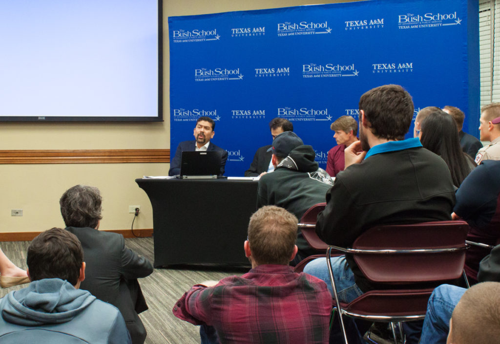 photo from Bush School panel on Iran Nuclear Deal