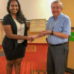 Sagadevan receives student award.