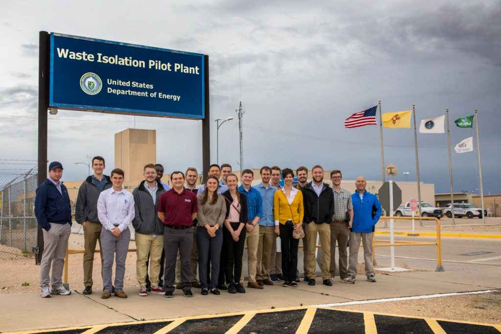 DNFE group in front of WIPP facility
