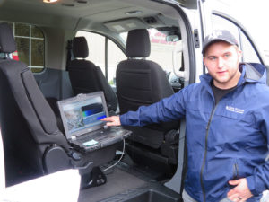 photo of Wagner and mobile detection system