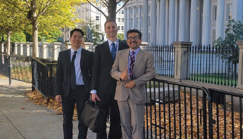Kim, El-Asaad, and Chirayath photo in Washington, DC