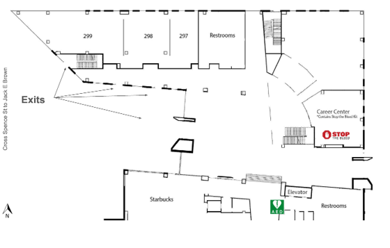 map of the chevron rooms